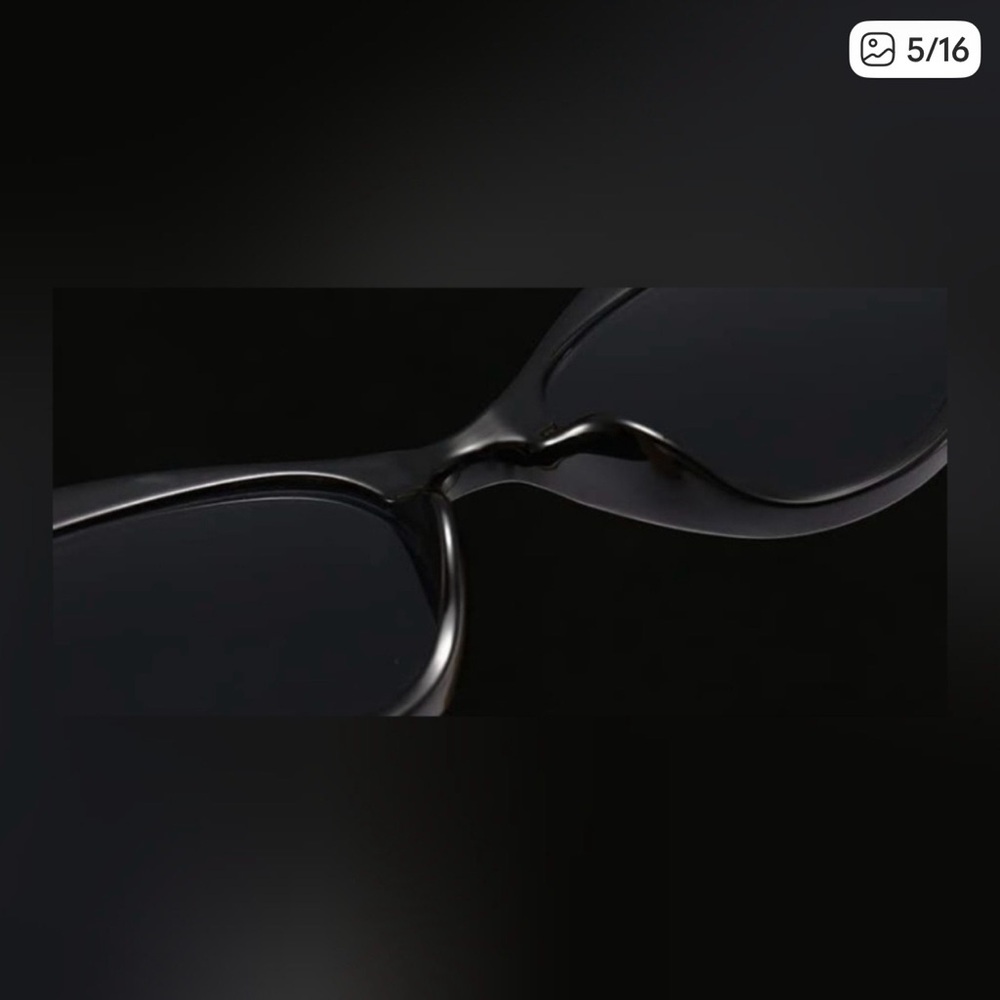 Chic Black Sunglasses with Gold Accents - Picture 5 of 9